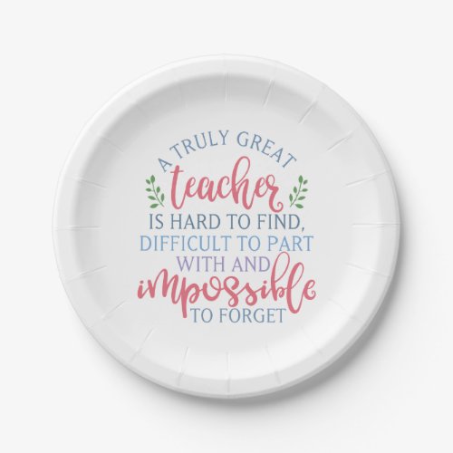 Funny Teacher Appreciation Principal Paper Plates