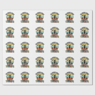 Funny Teacher Broken Broom Halloween Vintage Shirt Wrapping Paper