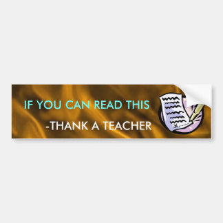 Funny Teacher Bumper Sticker