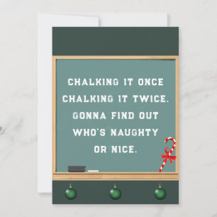 Funny Teacher Christmas Holiday Cards