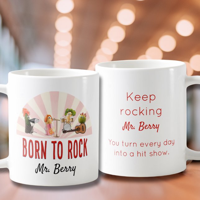Funny Teacher Gift – Personalized Cool Rock Lover Coffee Mug (Creator Uploaded)