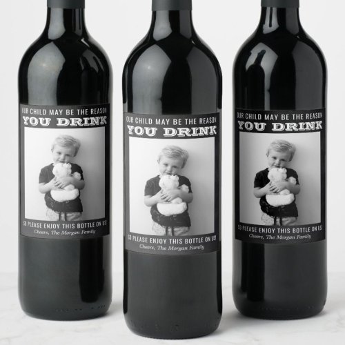 Funny Teacher Gift Wine Label