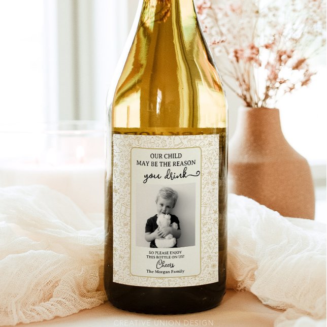 Funny Teacher Gift Wine Label - Christmas Gift (Creator Uploaded)
