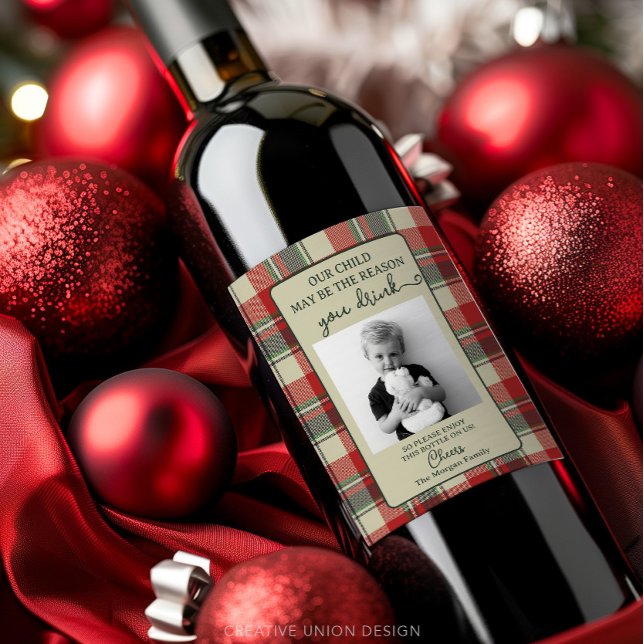 Funny Teacher Gift Wine Label - Christmas Gift (Creator Uploaded)