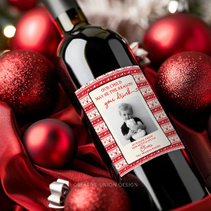 Funny Teacher Gift Wine Label - Christmas Gift