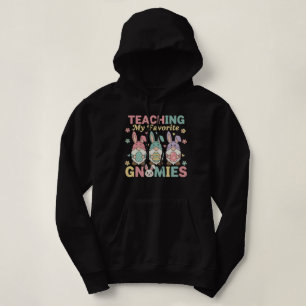Funny Teacher Gnome Teaching My Favorite Gnomies Hoodie