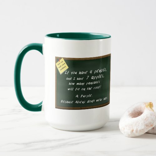 Funny Teacher _ How I See Math Word Problems Mug