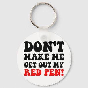 Funny teacher keychain