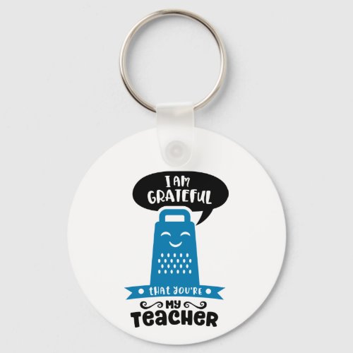 Funny Teacher Keychains _ Blue Grateful Grater