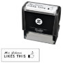 Funny Teacher Likes This Thumbs Up Calligraphy Self-inking Stamp