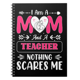Funny Teacher Mom, Teacher Mom Funny Notebook