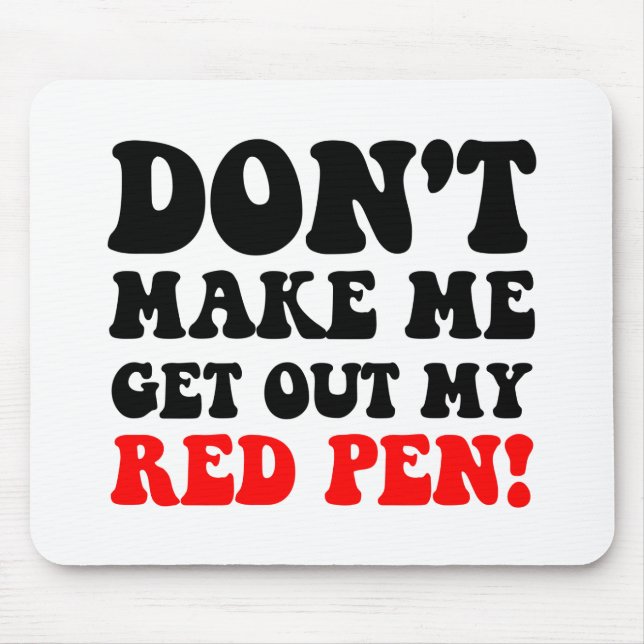 Funny teacher mouse pad (Front)