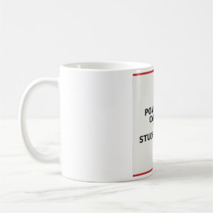 Funny Teacher Mug - Powered By Caffeine and Stu...