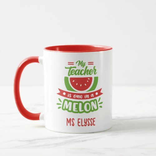 Funny Teacher Mugs _ One in a Melon