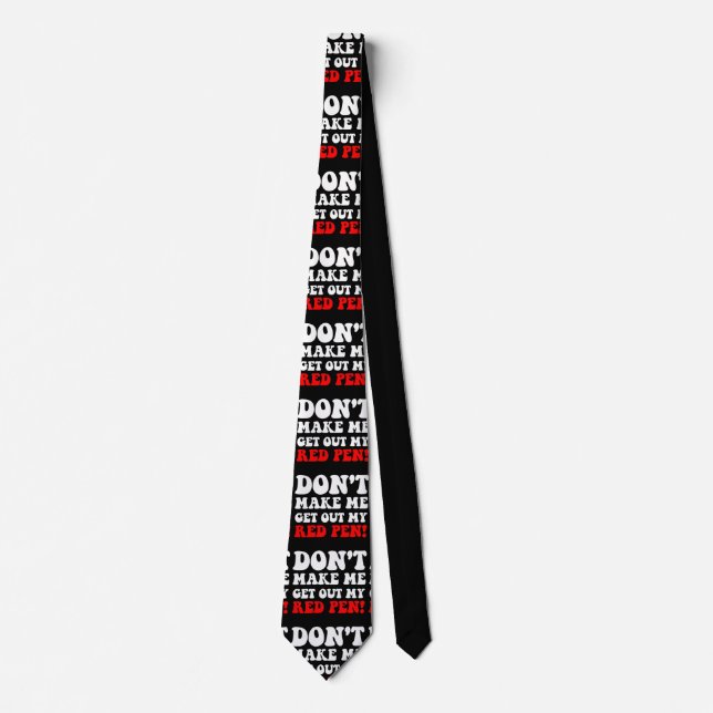 funny teacher neck tie (Front)