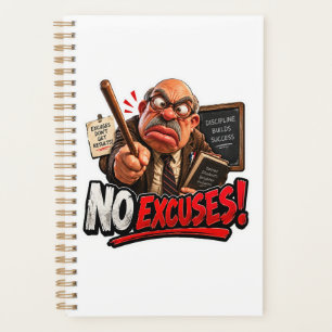 Funny Teacher No Excuses Planner