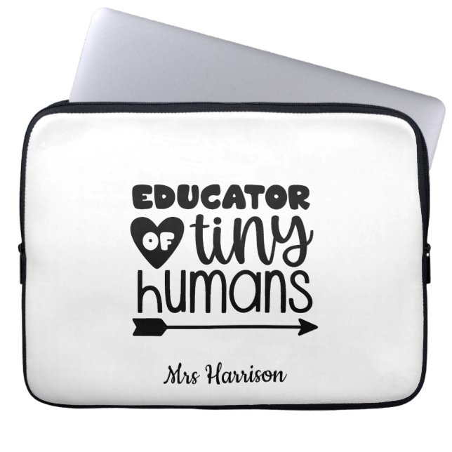 Funny Teacher personalized gift Laptop Sleeve (Front)