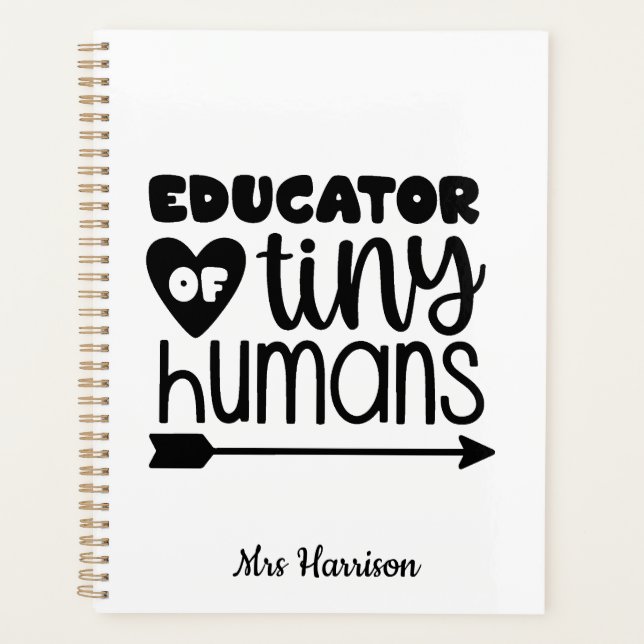 Funny Teacher personalized gift Planner (Front)