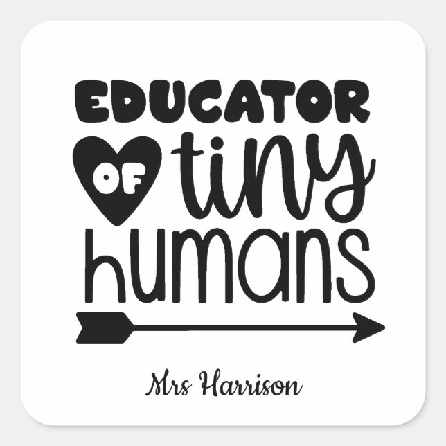 Funny Teacher personalized gift Square Sticker (Front)