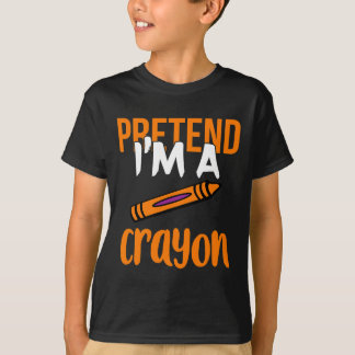 Funny Teacher Pretend I'm A Crayon Halloween Gift T-Shirt