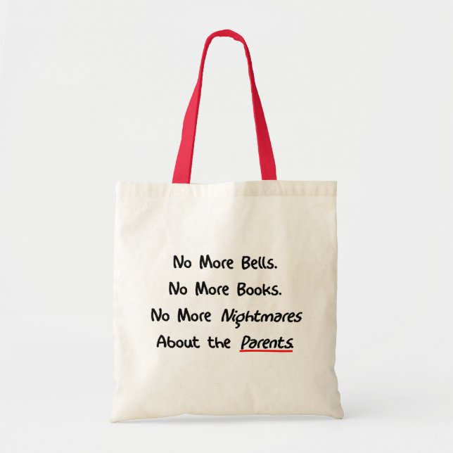 Funny Teacher Retirement Gifts Tote Bag (Front)
