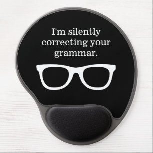 Funny teacher spectacles gel mouse pad