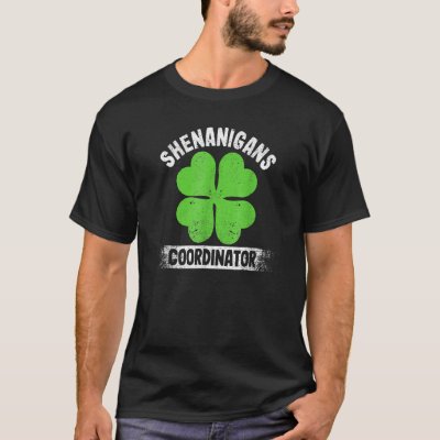 Funny Teacher St Patrick's Day Irish Shenanigans C T-Shirt