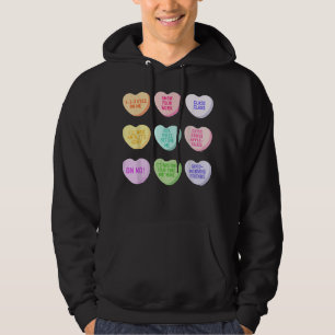 Funny Teacher Valentines Day Conversation Heart Sc Hoodie
