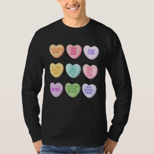 Funny Teacher Valentines Day Conversation Heart Sc T-Shirt