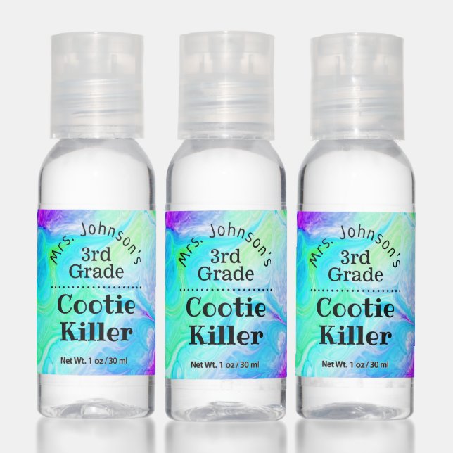 Funny Teacher's Class Grade Cootie Killer Hand Sanitizer (Set)