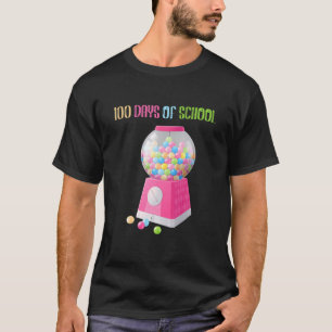 Funny Teachers Cool For 100 Days Of School Gumball T-Shirt