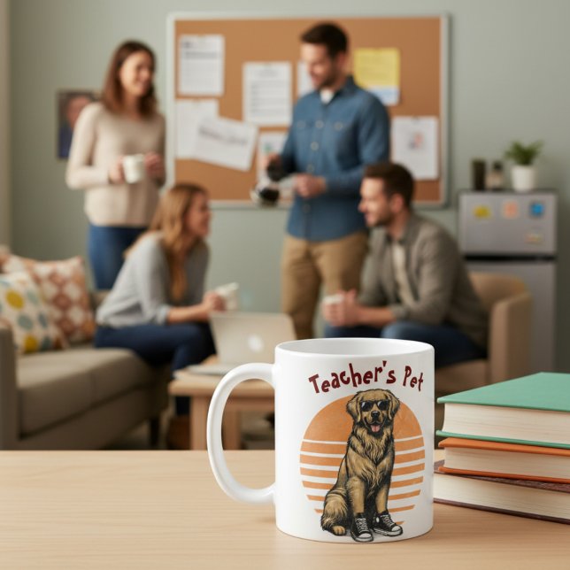  Funny Teacher's Pet  Orange/Golden Retriever Coffee Mug (Creator Uploaded)
