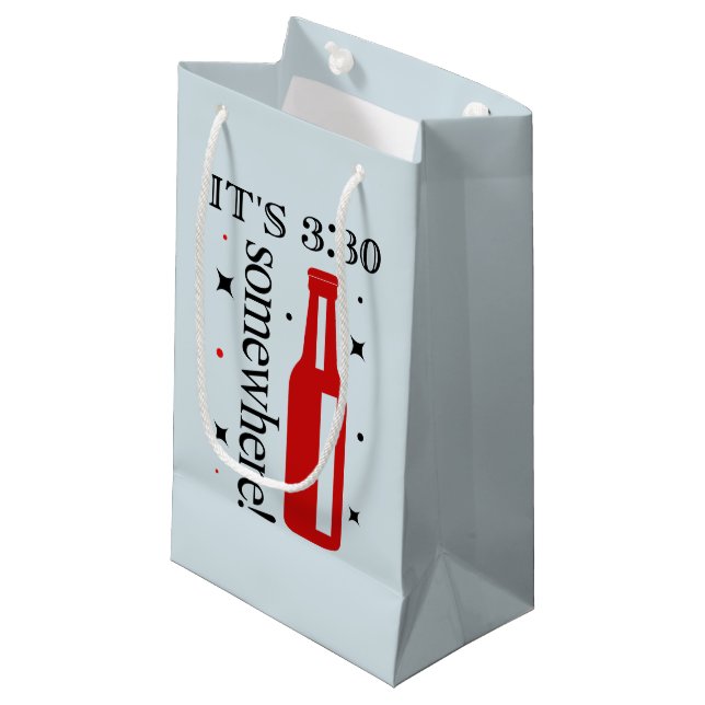 Funny Teachers word art  Small Gift Bag (Front Angled)