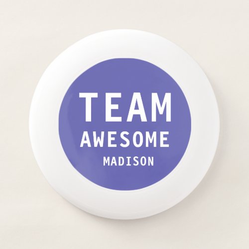 Funny Team Awesome Purple Personalized Name Wham_O Frisbee