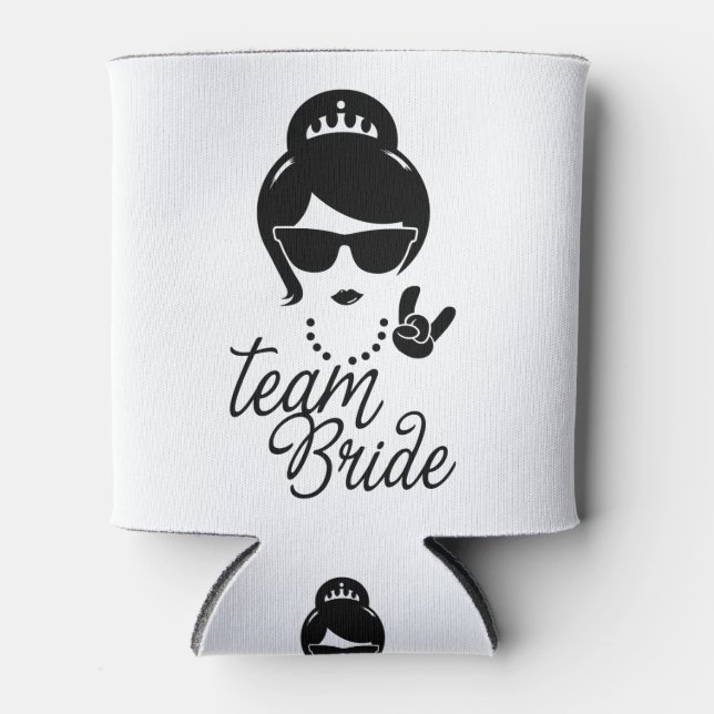 Funny Team Bride Gift for Bachelorette Party Can Cooler (Front)