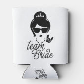 Funny Team Bride Gift for Bachelorette Party Can Cooler (Back)