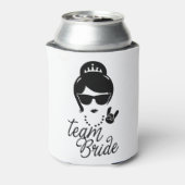 Funny Team Bride Gift for Bachelorette Party Can Cooler (Can Back)