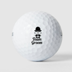 Funny Team Groom Bow Tie Wedding Bachelor Party Golf Balls