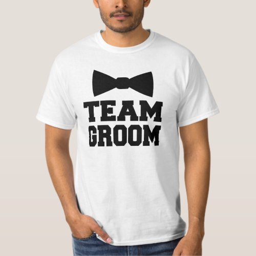 Funny Team Groom Groomsman Shirt Bow Tie