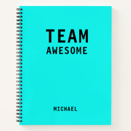 Funny Team Personalized Notes Office Meeting Notebook