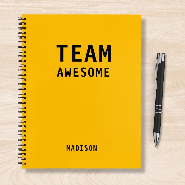 Funny Team Personalized Notes Office Meeting Notebook (Creator Uploaded)