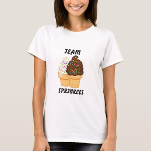 Funny Team Sprinkles Ice Cream Tee, Playful Shirt