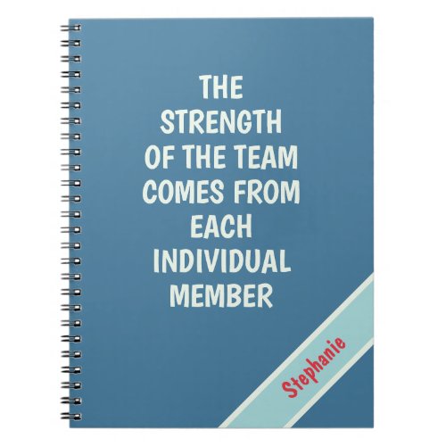 Funny Team Work  Thank you Team Gift Notebook