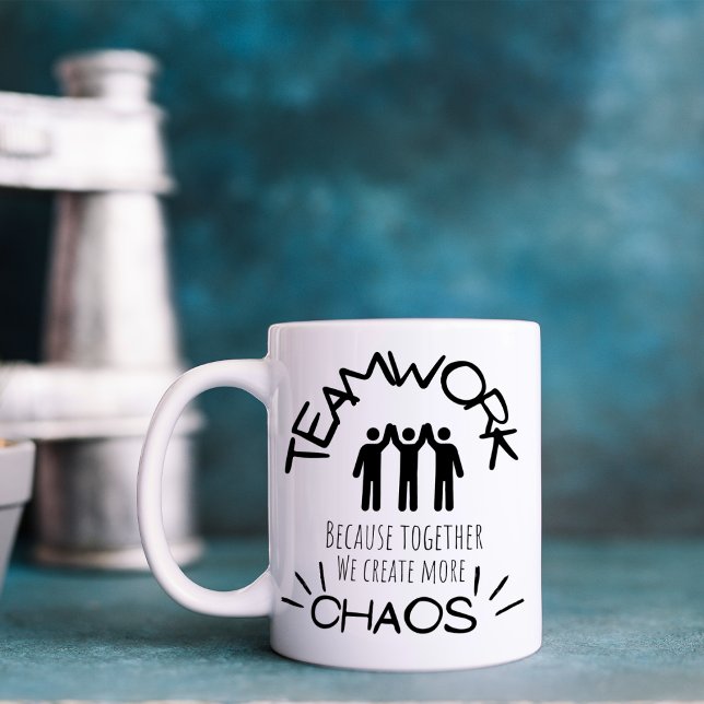Funny Teamwork Chaos  Coffee Mug (Creator Uploaded)