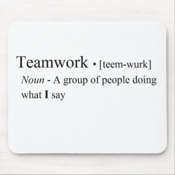 Funny Teamwork Products Mouse Pad by willia70 at Zazzle