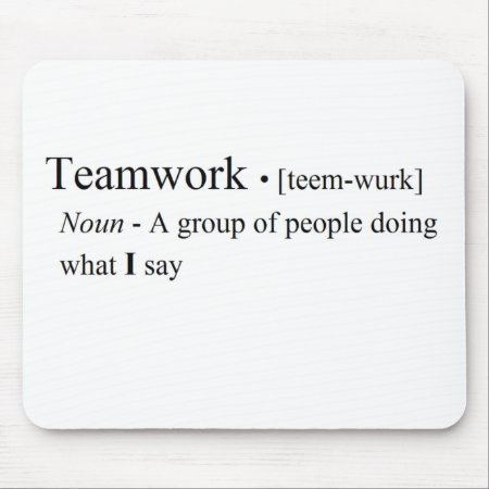 Funny Teamwork Products Mouse Pad