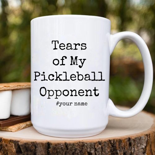 Funny Tears of My Pickleball Opponent Unique Two_Tone Coffee Mug