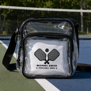 Funny Tears of My Pickleball Opponents Clear Crossbody Bag