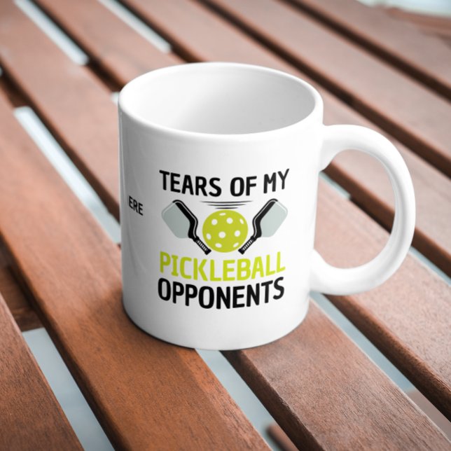 Funny Tears of My Pickleball Opponents  Coffee Mug (funny tears of my pickleball opponents coffee mugs sports birthday gift coach lovers playing player )