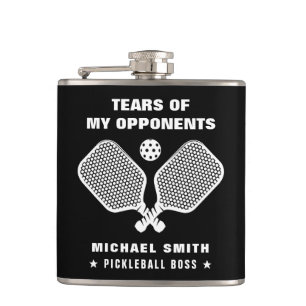 Funny Tears of My Pickleball Opponents Flask